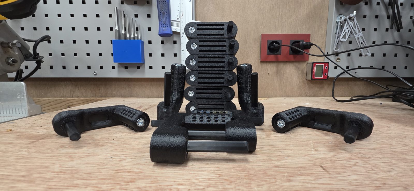 Assembled PPA part with several bolted joints on a workbench